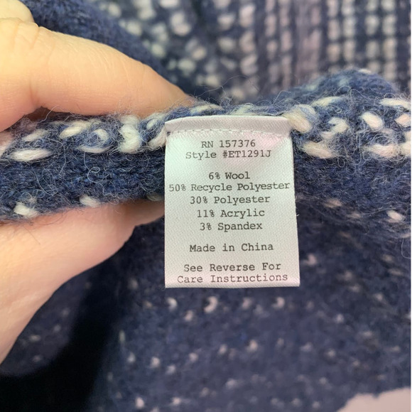 Evy's Tree - The Aubrey, Long Blue wool blend coat, Size M - Picture 4 of 6